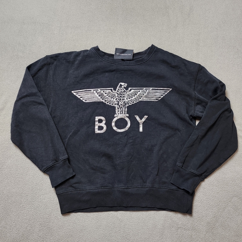 Boy London Sweatshirt Silver and Black